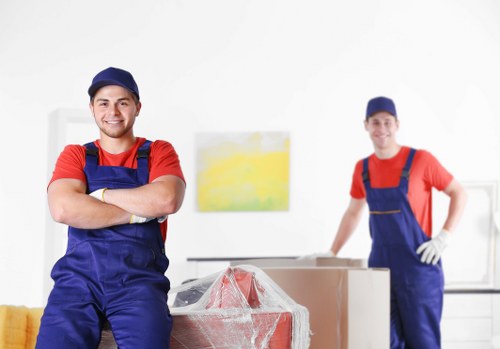 Packing and loading household items for a flat move