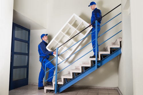 House movers helping with a residential move in Pimlico