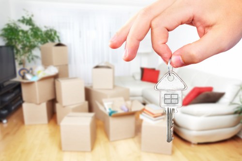 Packing and loading household items for a local move