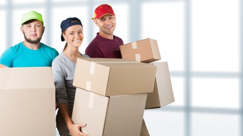 Careful loading of furniture during a central London removal
