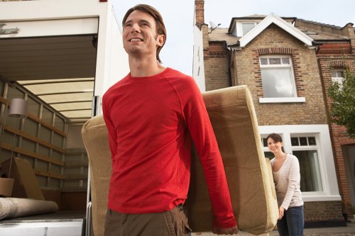 Furniture being handled carefully during a Pimlico relocation