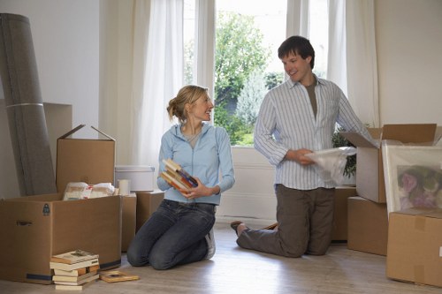 Packing and moving office furniture in central London