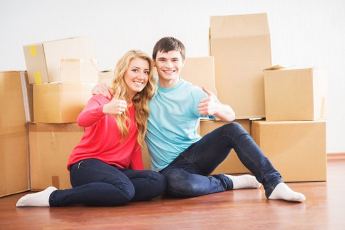 Office movers managing access and loading in Pimlico
