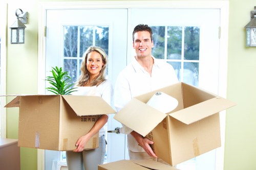 Moving boxes and household items for a Pimlico relocation